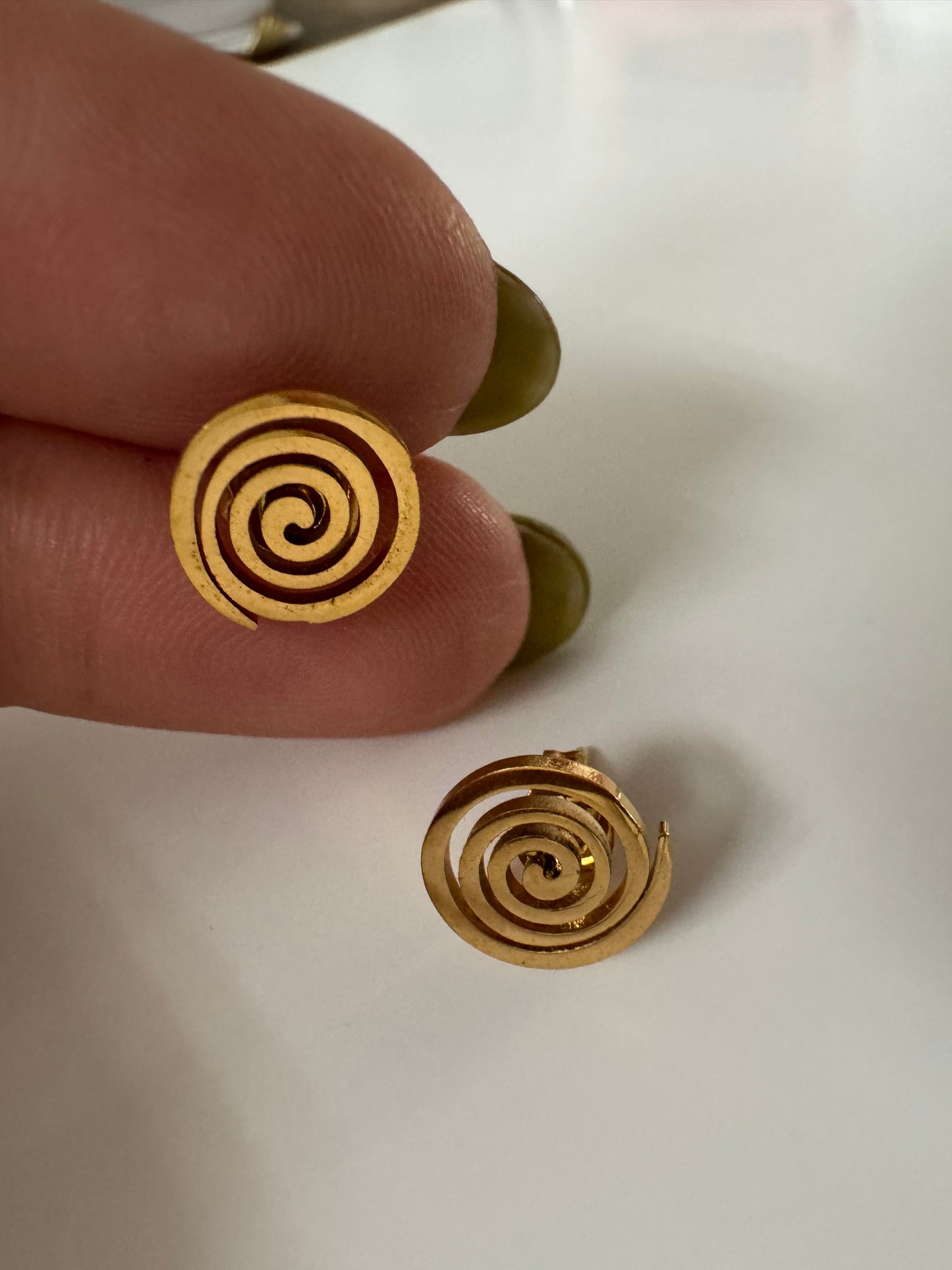 Spiral Gold Mini Stud